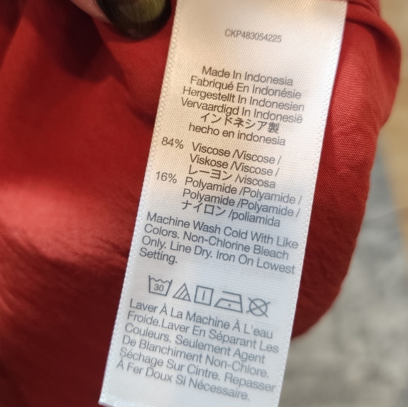 NWT Madewell Orange Clay Layton Pull On Midi Slip Skirt Size 12 - Picture 8 of 15